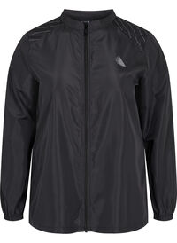 Sports jacket with reflective print
