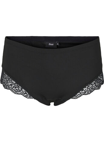 Light shapewear knickers with lace trim