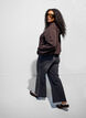 Lightweight jacket with a hood and zipper, Brown, Model image number 2