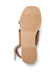 Leather sandal with criss-cross straps, Brown, Packshot image number 4
