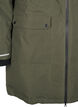 Practical winter jacket with hood and pockets, Green, Packshot image number 3