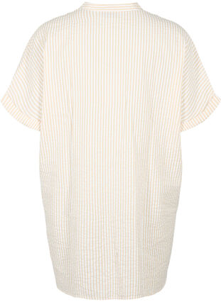 Striped shirt with chest pockets, Natrual/S. Stripe, Packshot image number 1