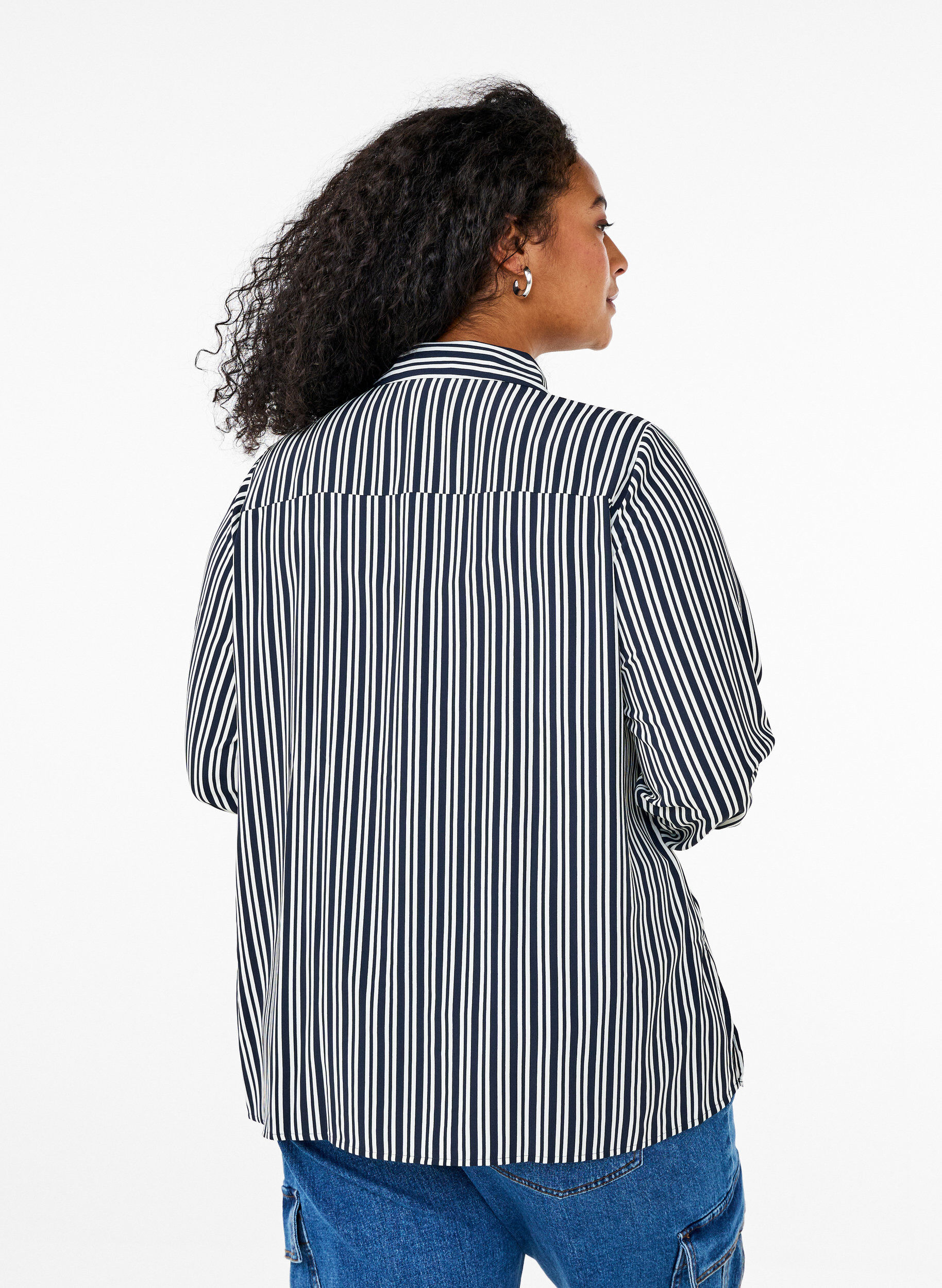 Zizzifashion Striped shirt, Blue, Model image number 2