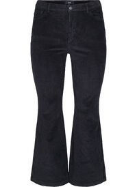 Velvet trousers with bootcut