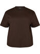 Boxy cotton T-shirt, Brown, Packshot image number 0