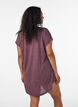 Short sleeve nightgown with text print, Dark Bordeaux, Model image number 2