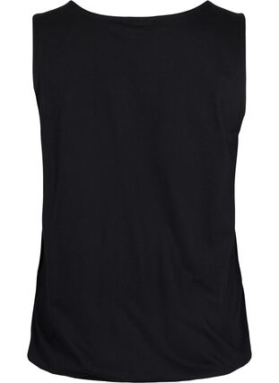 Cotton top with elasticated band in the bottom, Black, Packshot image number 1