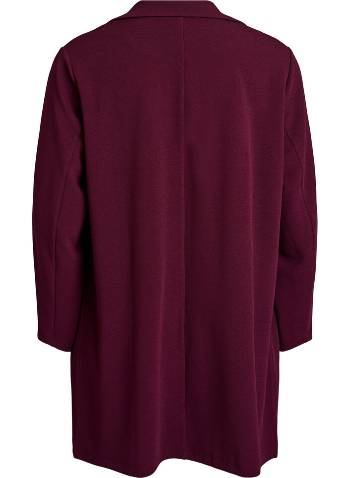 Long blazer with pockets, Red, Packshot image number 1