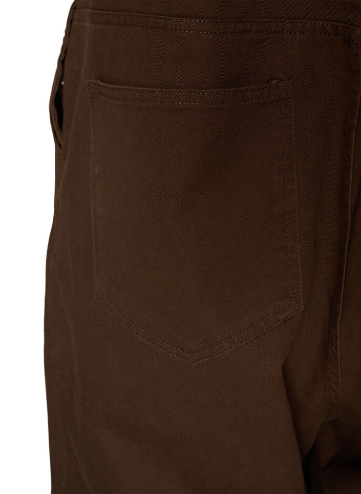 Dungarees with balloon effect and adjustable straps, Brown, Packshot image number 4