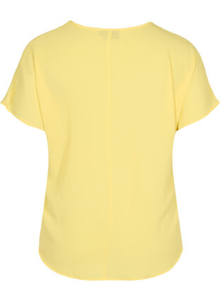 Blouse with short sleeves and a round neckline, Goldfinch, Packshot image number 1
