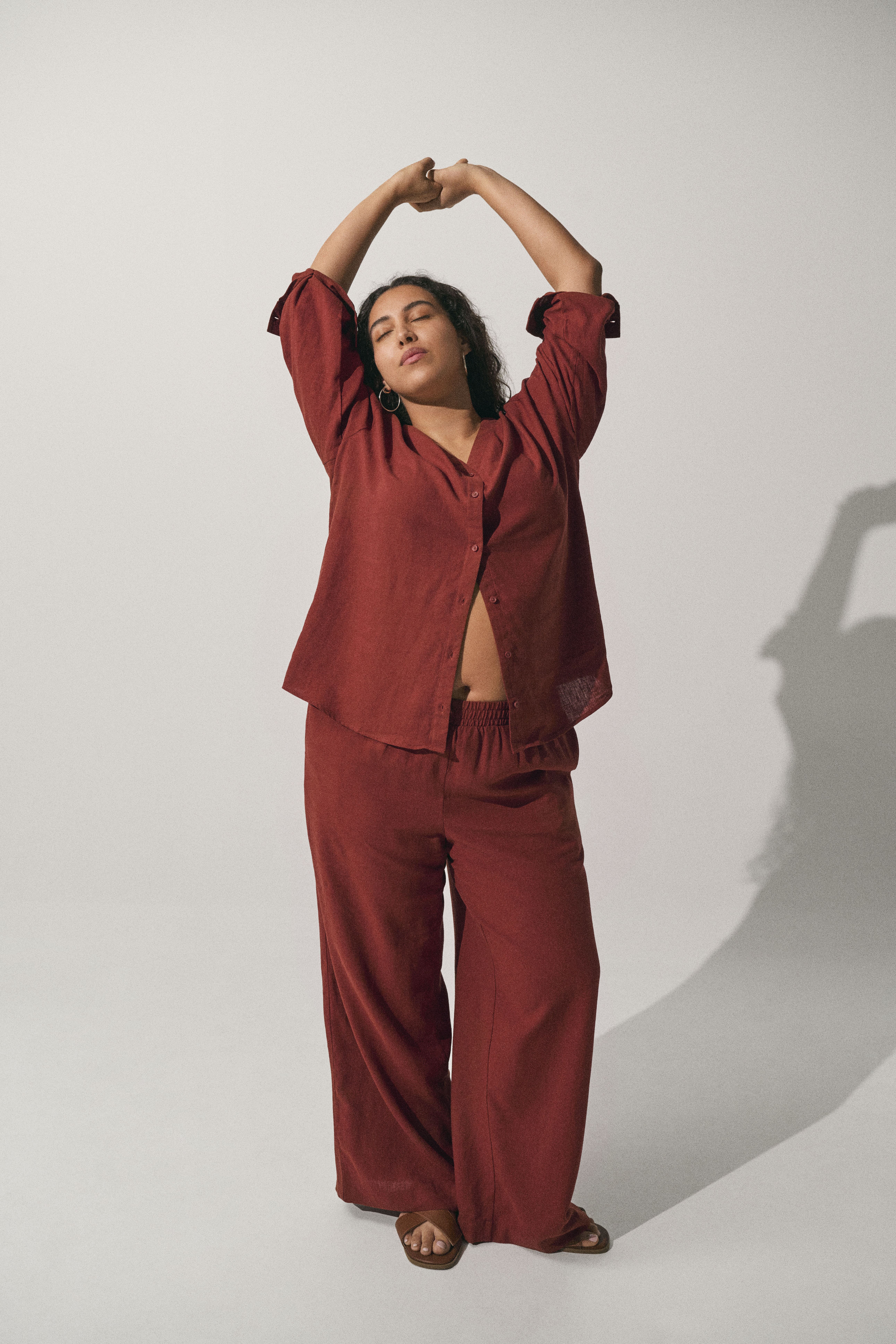 Matching linen set, , Model