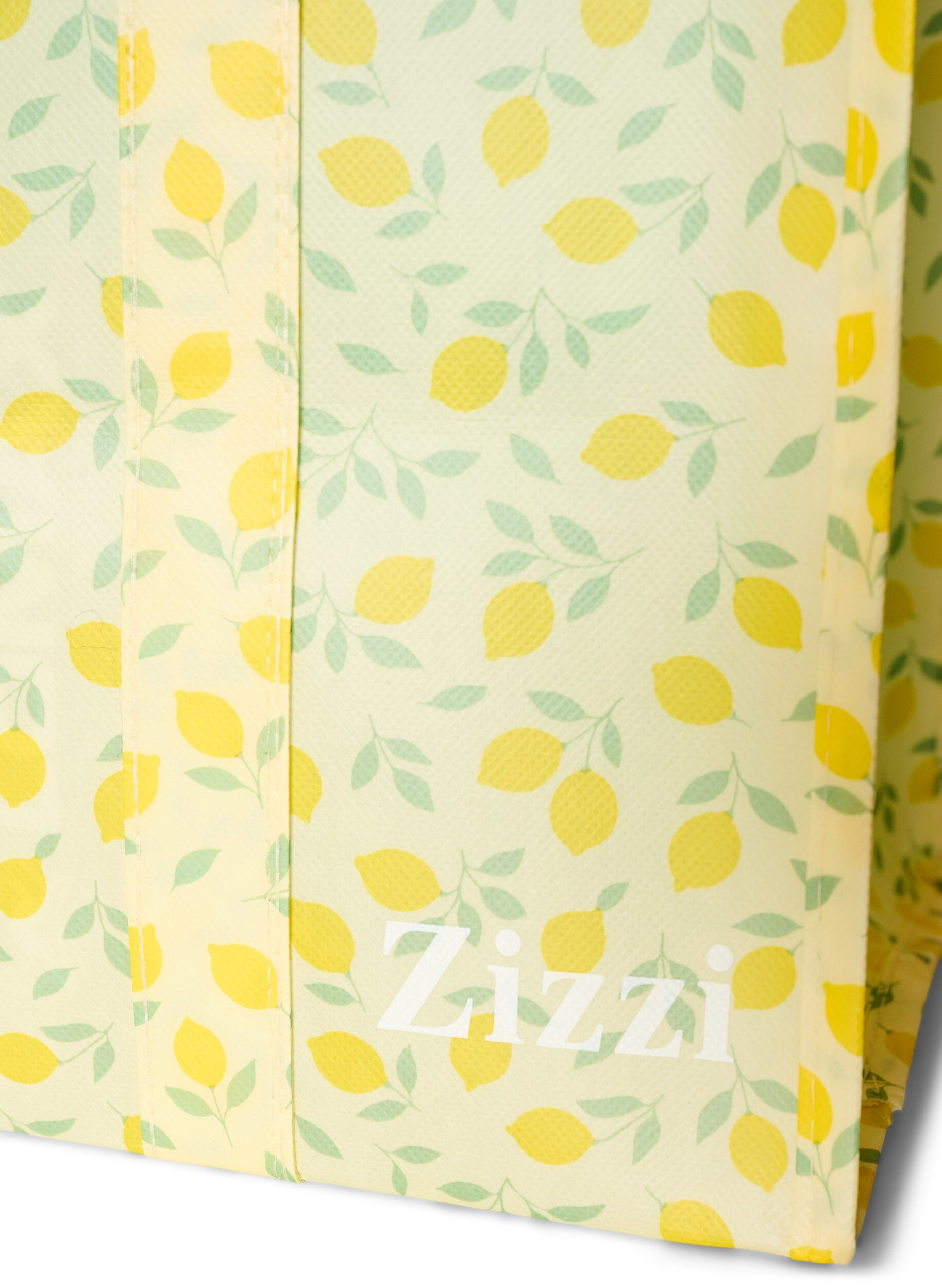 ZizzifashionShopping bag with zipper, Yellow, Packshot image number 2