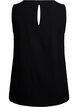 Sleeveless top with texture, Black, Packshot image number 1