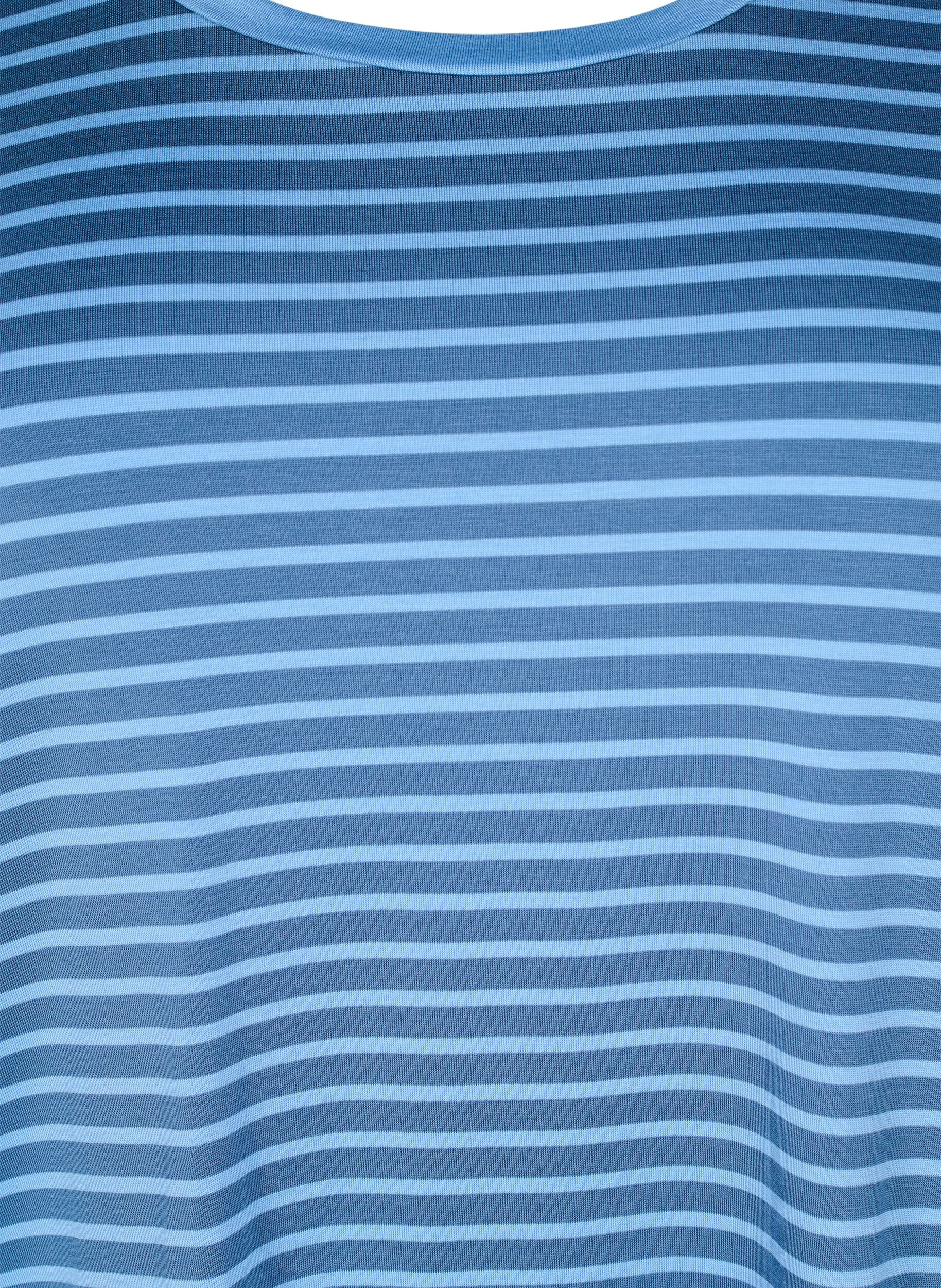 Zizzifashion T-shirt with TENCEL&trade; Lyocell and stripes, Blue, Packshot image number 2