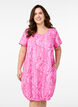 Short-sleeved, printed cotton dress, Pink, Model image number 0