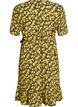 Floral wrap dress with short sleeves, Yellow, Packshot image number 1