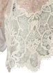 Knitted blouse with raglan sleeves and a wide lace trim, Beige, Packshot image number 3