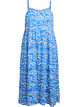 Midi strap dress with a smocked back, Blue, Packshot image number 0