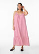 Summer dress with stripes and A-line shape, Pink, Model image number 0