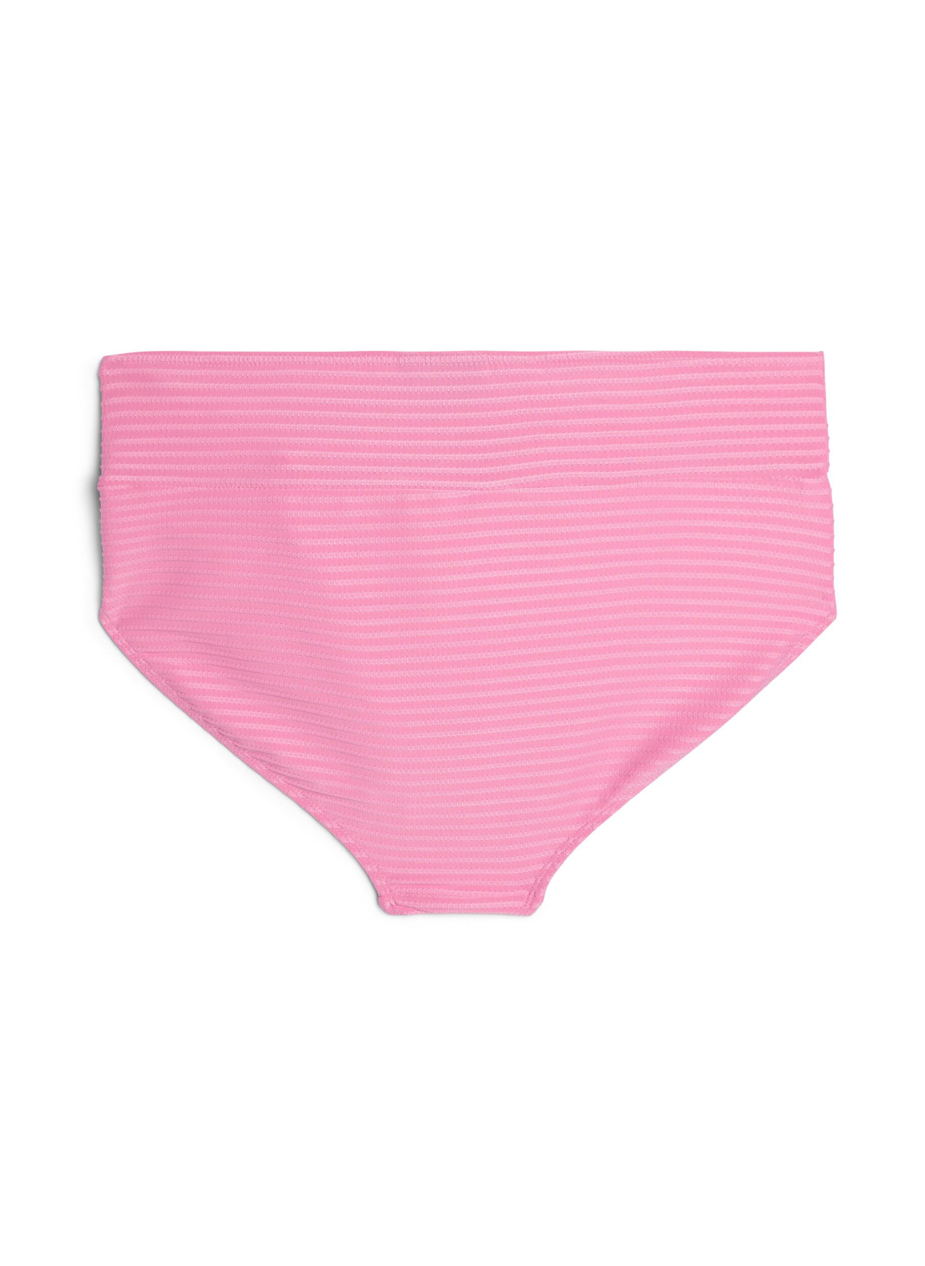 Zizzifashion Bikini bottoms with high waist and criss-cross, Pink, Packshot image number 1