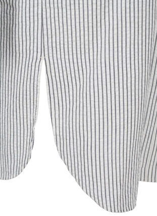Striped cotton shirt dress, White Stripe, Packshot image number 3