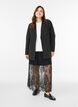 Long lace skirt with elastic waist, Black, Model image number 0