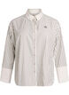 Loose striped shirt with wide cuffs, White, Packshot image number 0