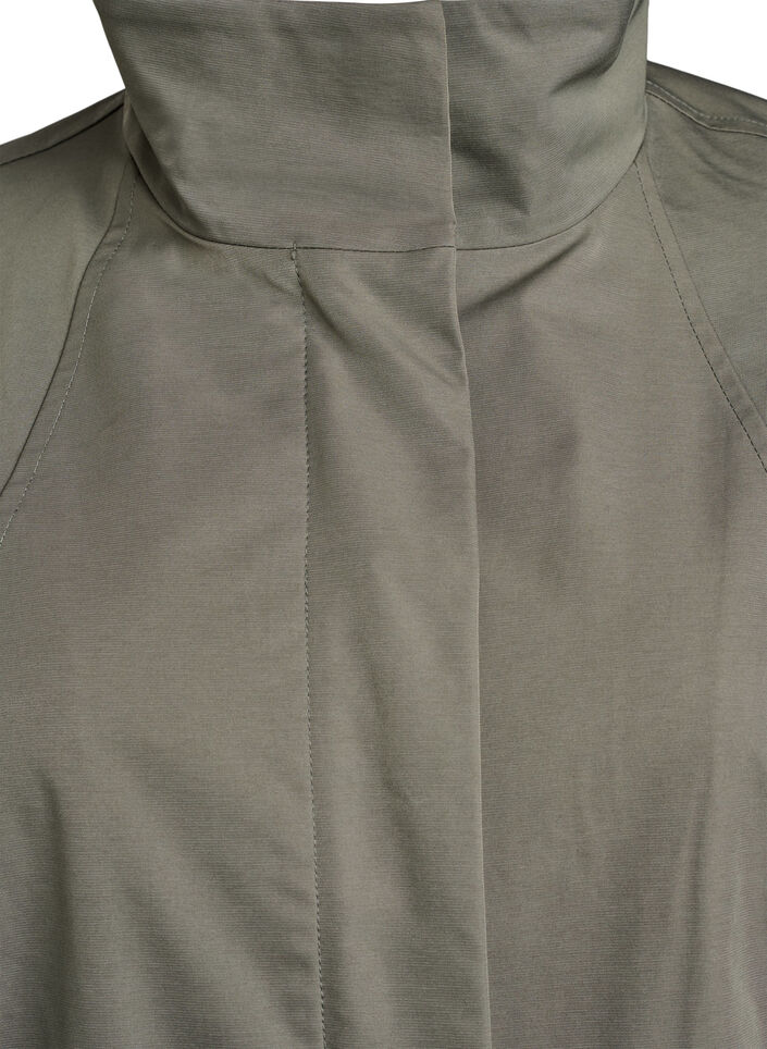 Jacket with pockets and high collar, Green, Packshot image number 2