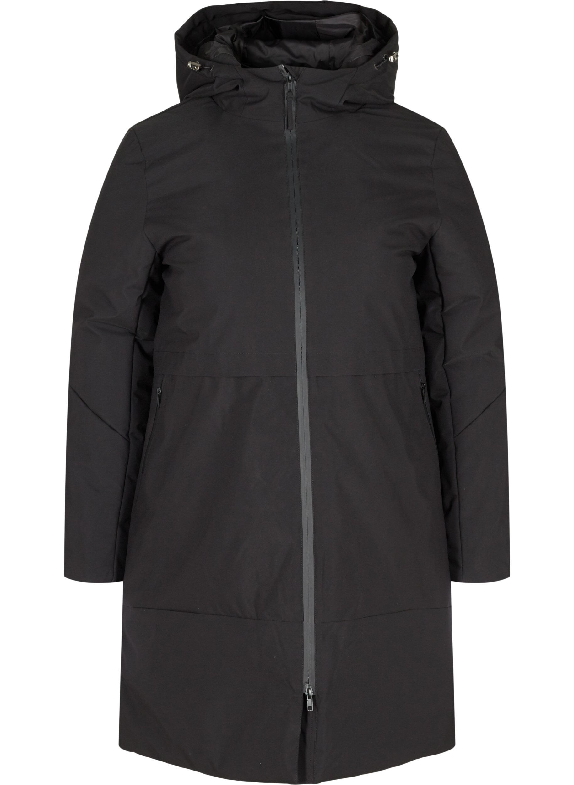 Winter jacket with adjustable waist
