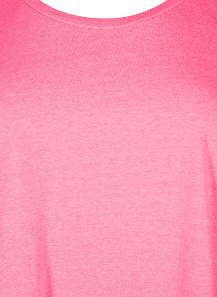 Neon colored cotton t-shirt, Pink, Packshot image number 2