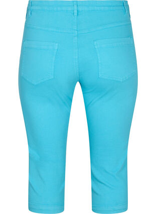 Close-fitting Emily capri trousers, River Blue, Packshot image number 1