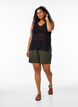 FLASH - Sleeveless knitted top with v-neck, Black, Model image number 1