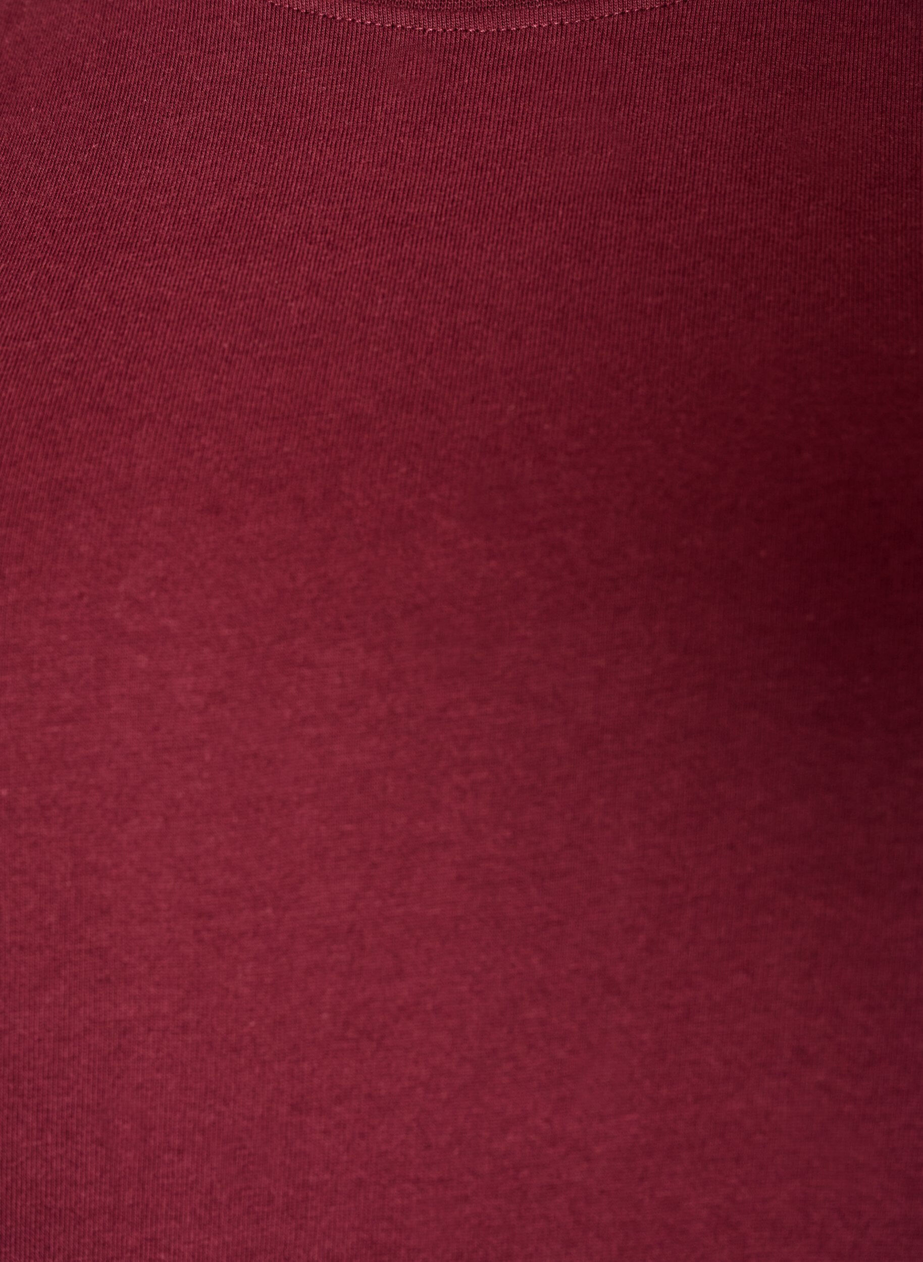 ZizzifashionBoxy cotton T-shirt, Red, Packshot image number 2