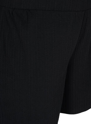 Loose shorts with structure, Black, Packshot image number 2