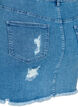 Tight ripped denim skirt, Blue denim, Packshot image number 3