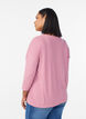 Jersey blouse with 3/4 sleeves, Red, Model image number 2