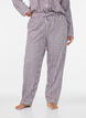 Cotton pyjama trousers with high waist, Red, Model image number 2