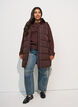 Long vest with hood and pockets, Brown, Model image number 0