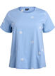 T-shirt in organic cotton with embroidered motifs, Light Blue, Packshot image number 0