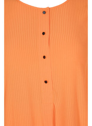 Striped, long-sleeved viscose dress, Amberglow, Packshot image number 2