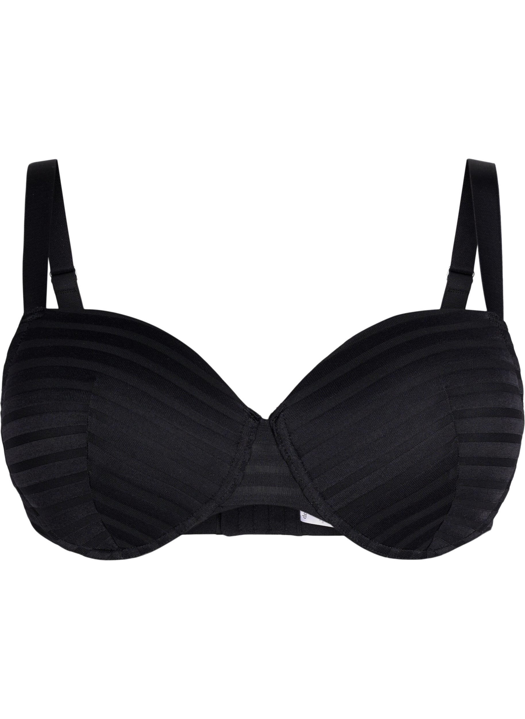 Zizzifashion Padded bra with underwire, Black, Packshot image number 0
