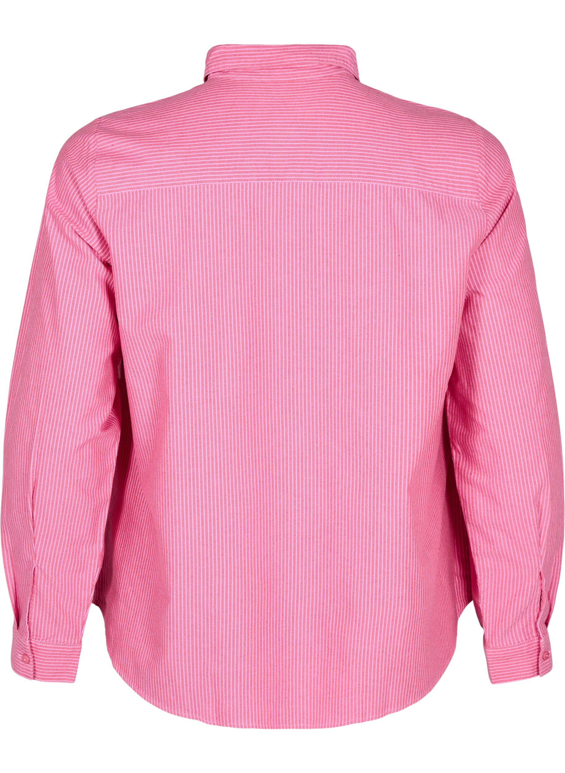 Zizzifashion Long-sleeved cotton shirt, Red, Packshot image number 1