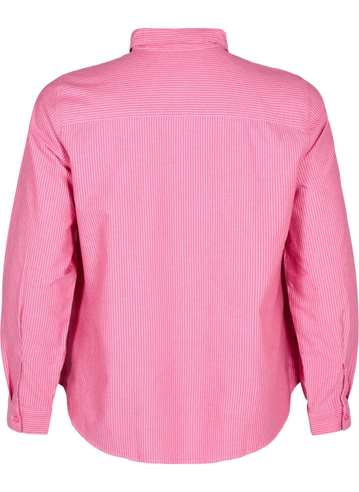 Long-sleeved cotton shirt, Red, Packshot image number 1