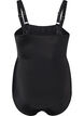 Swimsuit with a draped cross detail, Black, Packshot image number 1