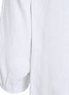 Shirt blouse in linen and viscose with 3/4-sleeves, White, Packshot image number 3