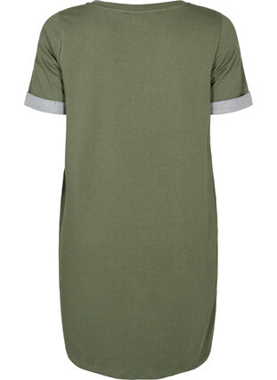 Sweater dress with short sleeves and slits, Thyme, Packshot image number 1