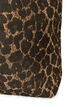 Denim shopping bag with leopard print, Brown, Packshot image number 2