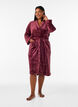 Robe in soft velour with pockets, Red, Model image number 0