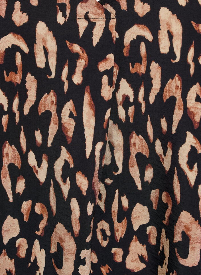 V-neck dress in viscose, Black, Packshot image number 2