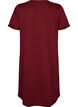Short-sleeved nightgown in organic cotton, Dark Bordeaux, Packshot image number 1